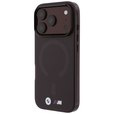 BMW M IML Frosted Metal Logo &amp; Trims MagSafe Case for iPhone 17 Pro Max / 18 Pro Max - Burgundy