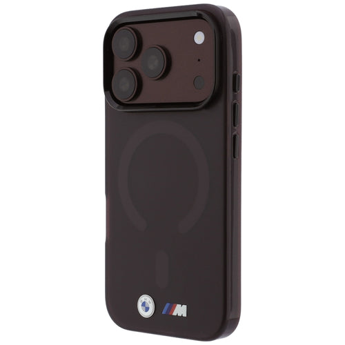 BMW M IML Frosted Metal Logo &amp; Trims MagSafe Case for iPhone 17 Pro Max / 18 Pro Max - Burgundy