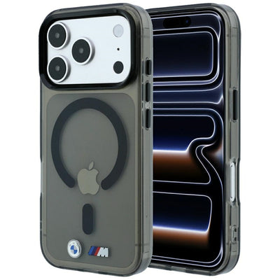 BMW M IML Glossy Metal Logo &amp; Trims MagSafe Case for iPhone 17 Pro / 18 Pro - Black
