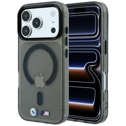 BMW M IML Glossy Metal Logo &amp; Trims MagSafe Case for iPhone 17 Pro / 18 Pro - Black