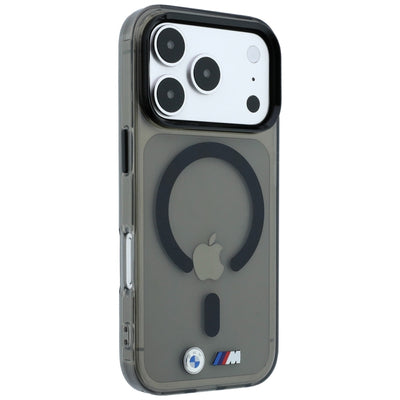 BMW M IML Glossy Metal Logo &amp; Trims MagSafe Case for iPhone 17 Pro / 18 Pro - Black