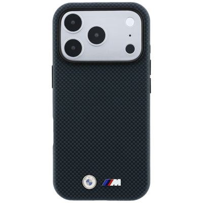 BMW M Quadrille Kevlar Metal Logo MagSafe Case for iPhone 17 Pro / 18 Pro - Navy Blue