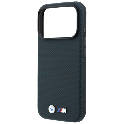 BMW M Quadrille Kevlar Metal Logo MagSafe Case for iPhone 17 Pro / 18 Pro - Navy Blue