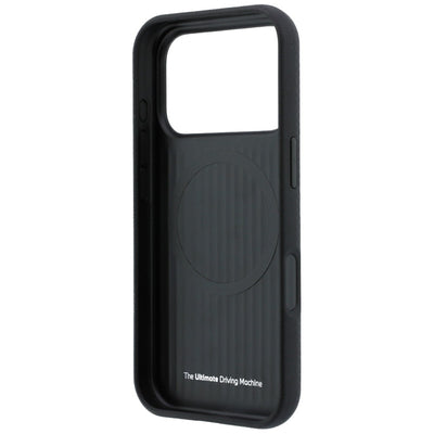BMW M Quadrille Kevlar Tricolor &amp; Metal Logo MagSafe Case for iPhone 17 Pro / 18 Pro - Black