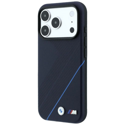 BMW M Tire Track Blue Line MagSafe Case for iPhone 17 Pro Max / 18 Pro Max - Navy Blue