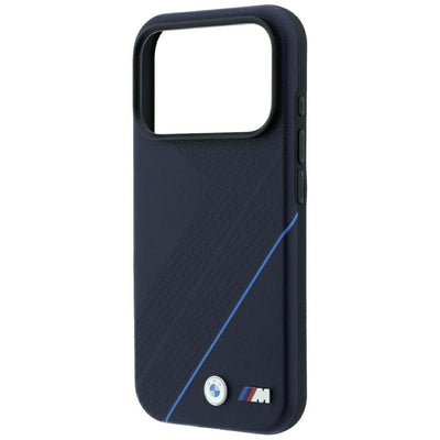 BMW M Tire Track Blue Line MagSafe Case for iPhone 17 Pro Max / 18 Pro Max - Navy Blue