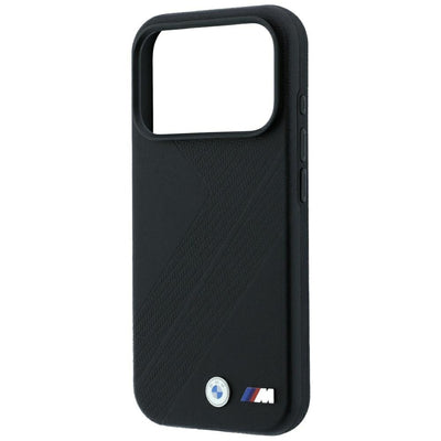 BMW M Tire Track Metal Logo MagSafe Case for iPhone 17 Pro / 18 Pro - Black