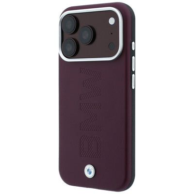 BMW Sign Centered Deboss MagSafe Case for iPhone 17 Pro / 18 Pro - Burgundy