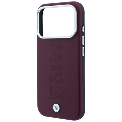 BMW Sign Centered Deboss MagSafe Case for iPhone 17 Pro / 18 Pro - Burgundy