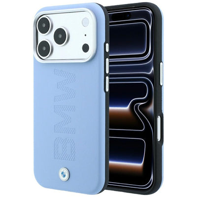 BMW Sign Centered Deboss MagSafe Case for iPhone 17 Pro / 18 Pro - Blue