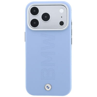 BMW Sign Centered Deboss MagSafe Case for iPhone 17 Pro / 18 Pro - Blue