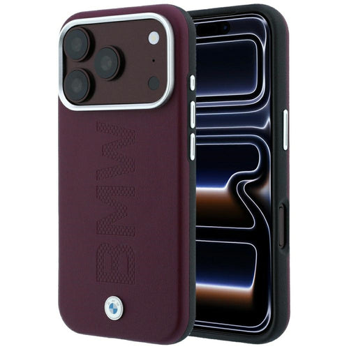 BMW Sign Centered Deboss MagSafe Case for iPhone 17 Pro Max / 18 Pro Max - Burgundy