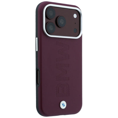 BMW Sign Centered Deboss MagSafe Case for iPhone 17 Pro Max / 18 Pro Max - Burgundy