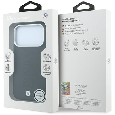 BMW Sign Centered Deboss MagSafe Case for iPhone 17 Pro Max / 18 Pro Max - Black