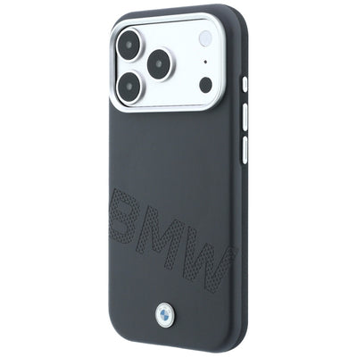 BMW Sign Inclined Deboss Letters MagSafe Case for iPhone 17 Pro Max / 18 Pro Max - Gray