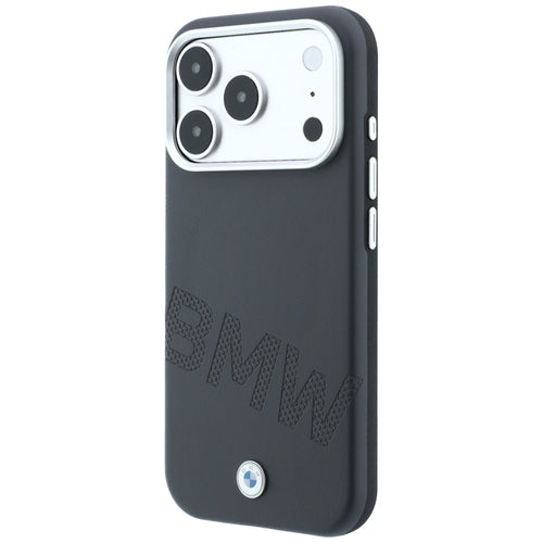 BMW Sign Inclined Deboss Letters MagSafe Case for iPhone 17 Pro Max / 18 Pro Max - Gray