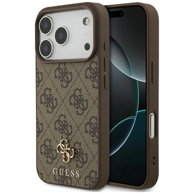 Guess 4G Small Classic Logo MagSafe Case for iPhone 17 Pro / 18 Pro - Brown