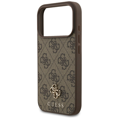 Guess 4G Small Classic Logo MagSafe Case for iPhone 17 Pro / 18 Pro - Brown