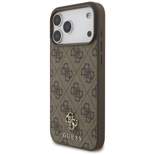 Guess 4G Small Classic Logo MagSafe Case for iPhone 17 Pro Max / 18 Pro Max - Brown