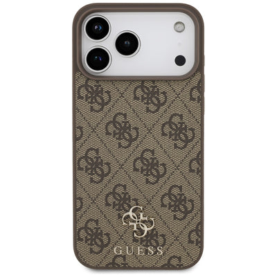 Guess 4G Small Classic Logo MagSafe Case for iPhone 17 Pro Max / 18 Pro Max - Brown