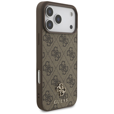 Guess 4G Small Classic Logo MagSafe Case for iPhone 17 Pro Max / 18 Pro Max - Brown