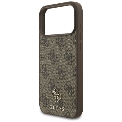 Guess 4G Small Classic Logo MagSafe Case for iPhone 17 Pro Max / 18 Pro Max - Brown