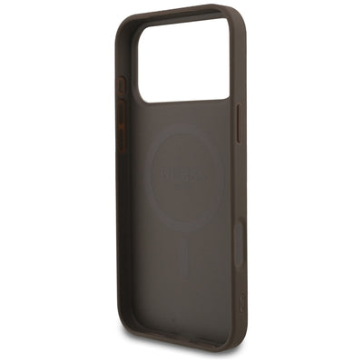 Guess 4G Small Classic Logo MagSafe Case for iPhone 17 Pro Max / 18 Pro Max - Brown