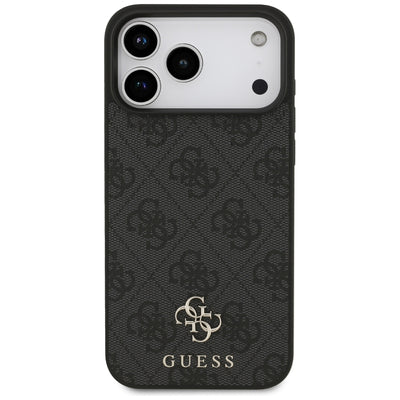 Guess 4G Small Classic Logo MagSafe Case for iPhone 17 Pro Max / 18 Pro Max - Black
