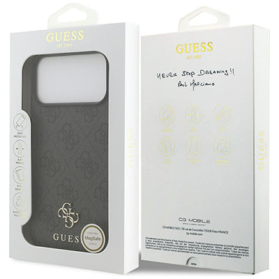 Guess 4G Small Classic Logo MagSafe Case for iPhone 17 Pro Max / 18 Pro Max - Black