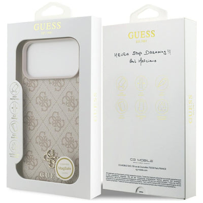 Guess 4G Small Classic Logo MagSafe Case for iPhone 17 Pro Max / 18 Pro Max - Pink