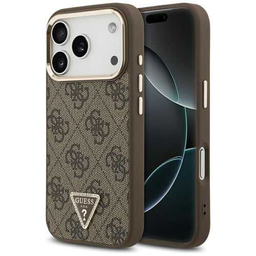 Guess 4G Triangle Logo MagSafe Case for iPhone 17 Pro / 18 Pro - Brown