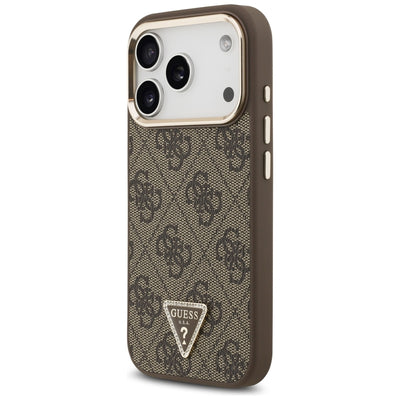 Guess 4G Triangle Logo MagSafe Case for iPhone 17 Pro / 18 Pro - Brown