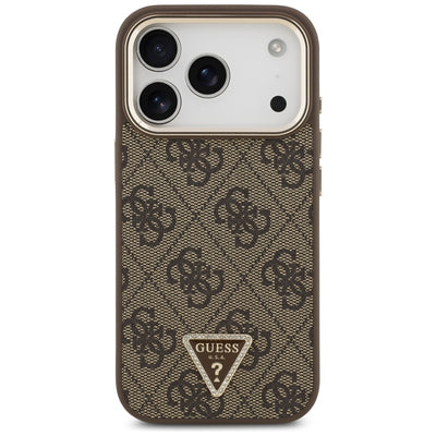 Guess 4G Triangle Logo MagSafe Case for iPhone 17 Pro / 18 Pro - Brown