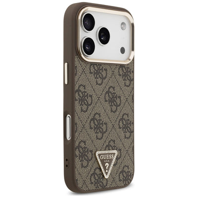 Guess 4G Triangle Logo MagSafe Case for iPhone 17 Pro / 18 Pro - Brown