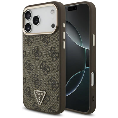 Guess 4G Triangle Logo MagSafe Case for iPhone 17 Pro Max / 18 Pro Max - Brown