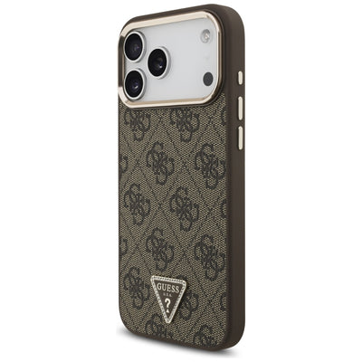 Guess 4G Triangle Logo MagSafe Case for iPhone 17 Pro Max / 18 Pro Max - Brown