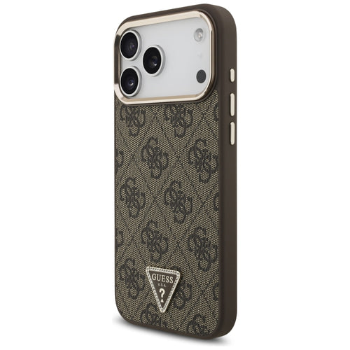 Guess 4G Triangle Logo MagSafe Case for iPhone 17 Pro Max / 18 Pro Max - Brown