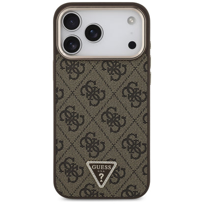 Guess 4G Triangle Logo MagSafe Case for iPhone 17 Pro Max / 18 Pro Max - Brown