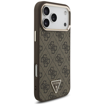 Guess 4G Triangle Logo MagSafe Case for iPhone 17 Pro Max / 18 Pro Max - Brown