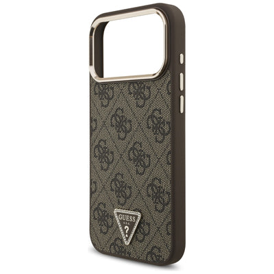 Guess 4G Triangle Logo MagSafe Case for iPhone 17 Pro Max / 18 Pro Max - Brown