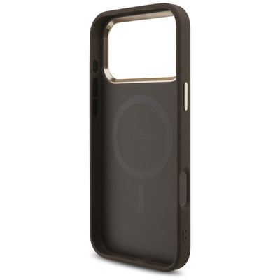 Guess 4G Triangle Logo MagSafe Case for iPhone 17 Pro Max / 18 Pro Max - Brown