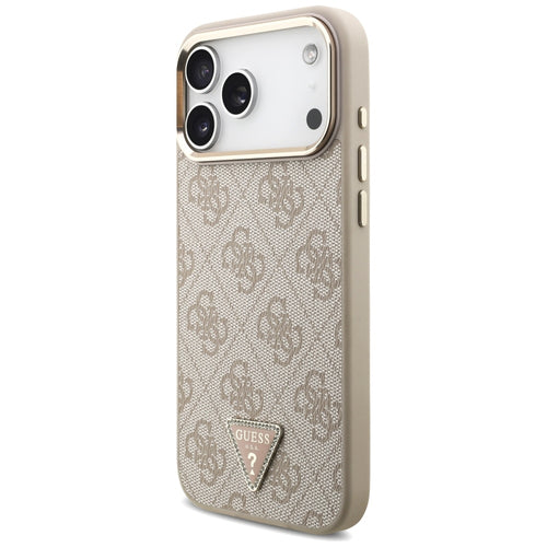 Guess 4G Triangle Logo MagSafe Case for iPhone 17 Pro Max / 18 Pro Max - Rose Gold