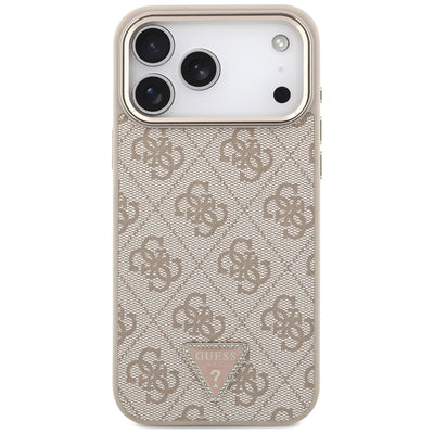Guess 4G Triangle Logo MagSafe Case for iPhone 17 Pro Max / 18 Pro Max - Rose Gold