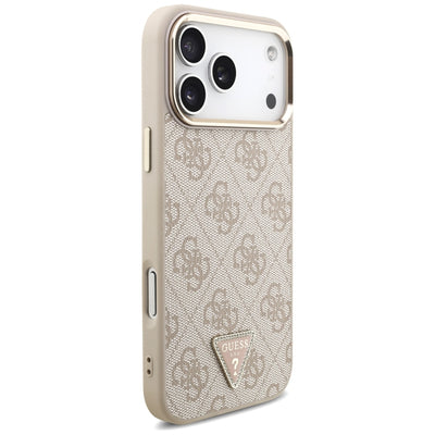 Guess 4G Triangle Logo MagSafe Case for iPhone 17 Pro Max / 18 Pro Max - Rose Gold