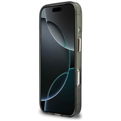 Guess IML 4G Script Metal Case for iPhone 17 Pro / 18 Pro - Black