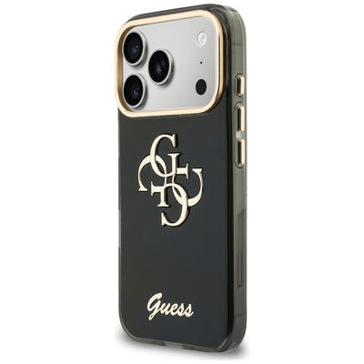 Guess IML 4G Script Metal Case for iPhone 17 Pro Max / 18 Pro Max - Black