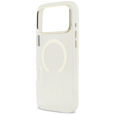 Guess Metal Outline MagSafe Case for iPhone 17 Pro Max / 18 Pro Max - Gold