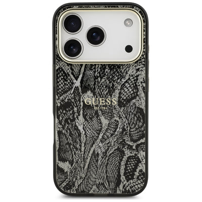Guess Python Pattern MagSafe Case for iPhone 17 Pro / 18 Pro - Black