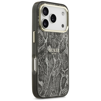 Guess Python Pattern MagSafe Case for iPhone 17 Pro / 18 Pro - Black