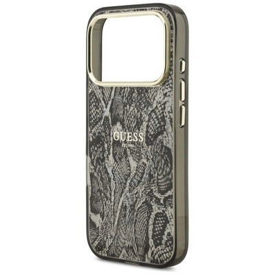 Guess Python Pattern MagSafe Case for iPhone 17 Pro / 18 Pro - Black
